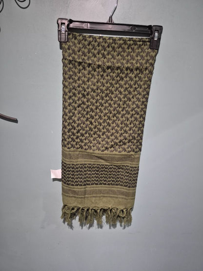 Green & Black  Shemagh Tactical Scarf, 42" × 42"