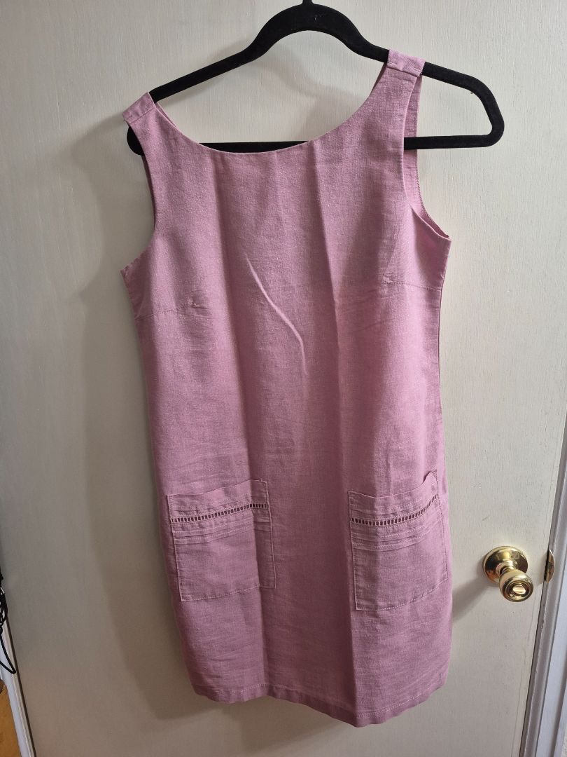 Shimmery Pink Next Petite Sleeveless Dress