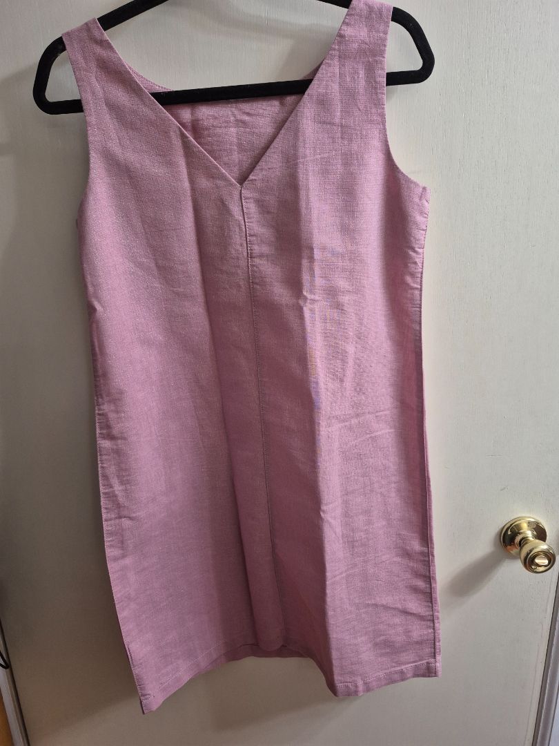 Shimmery Pink Next Petite Sleeveless Dress
