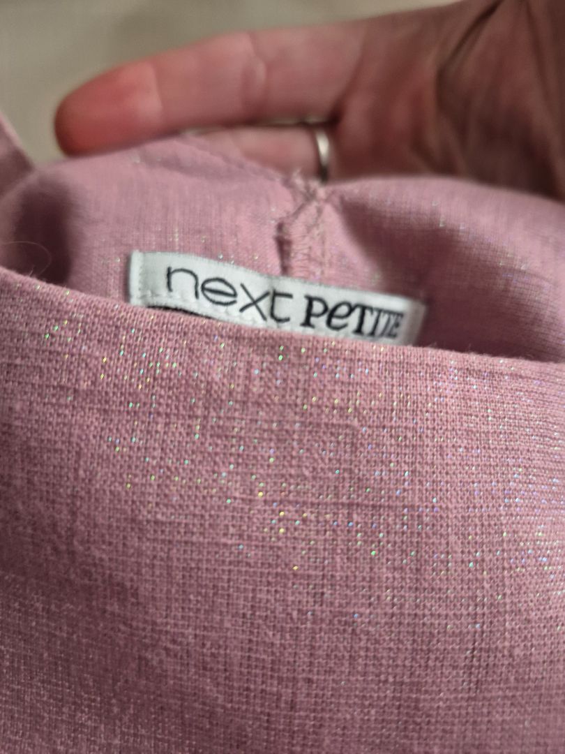 Shimmery Pink Next Petite Sleeveless Dress