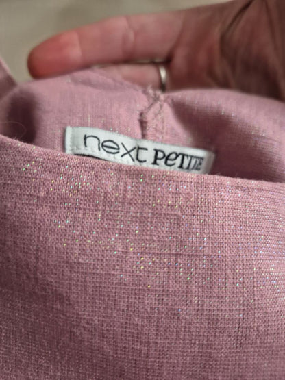 Shimmery Pink Next Petite Sleeveless Dress