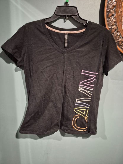 Blk Calvin Klein Short Sleeve Shirt, L