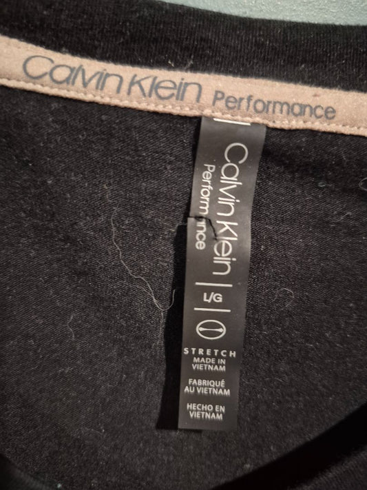 Blk Calvin Klein Short Sleeve Shirt, L
