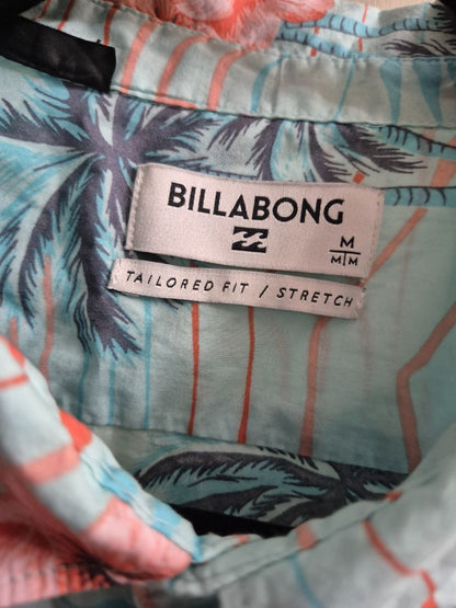 Blue Floral Bill A Bong Hawaiian Shirt, M