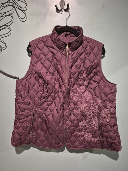 Purple Eddie Bauer Puffer Vest, 3X