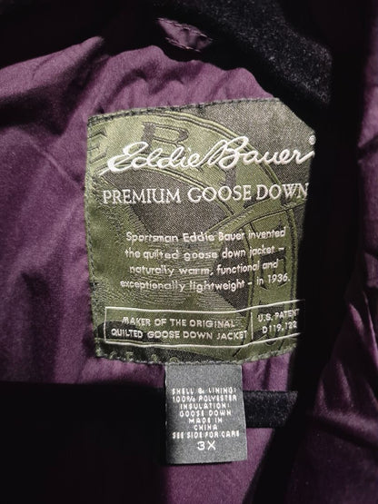 Purple Eddie Bauer Puffer Vest, 3X