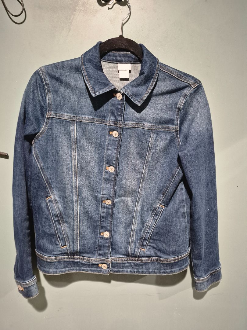 Blue Chico's Denim Jacket, 0 U.S. Size 4/6