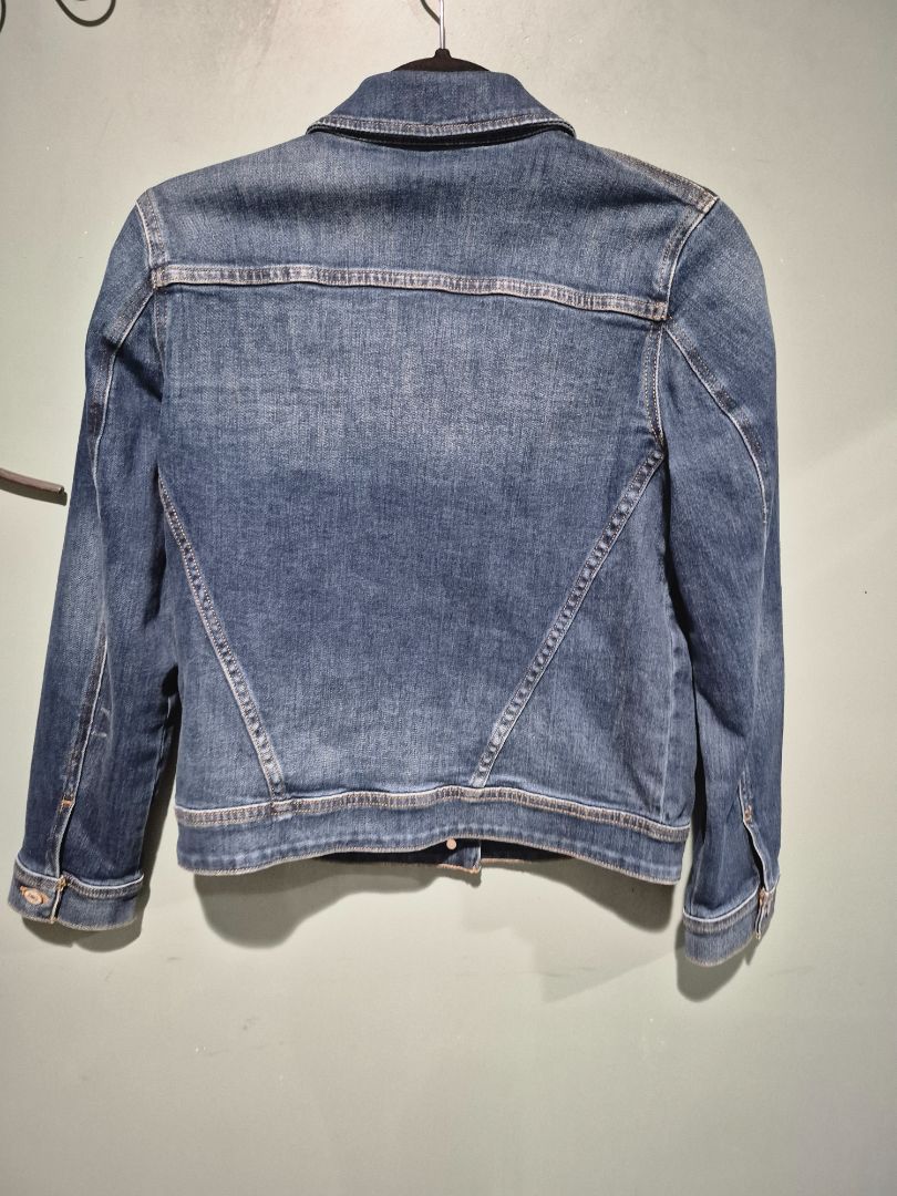 Blue Chico's Denim Jacket, 0 U.S. Size 4/6