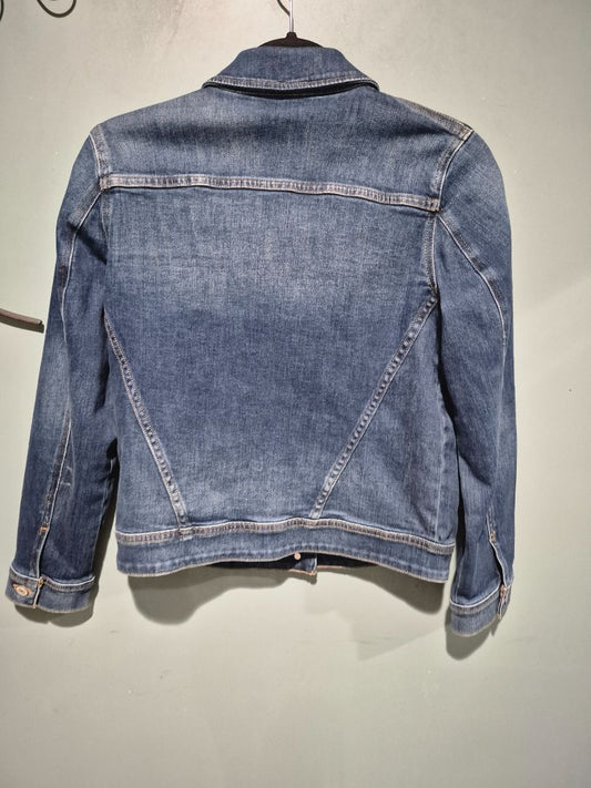 Blue Chico's Denim Jacket, 0 U.S. Size 4/6