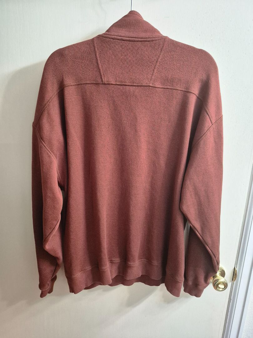 Brown Tommy Bahama 1/4 Zipper Pullover, XL
