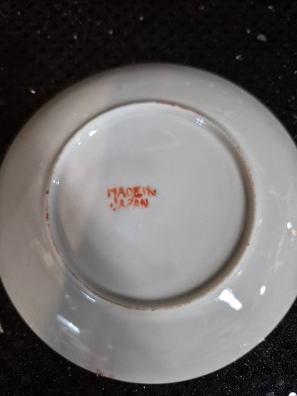 Hand Painted Saucer Geisha Maidens, 5.5"