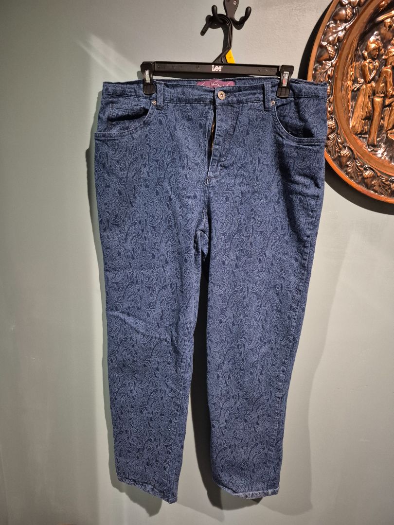 Blue Gloria Vanderbilt Denim Jeans, 14