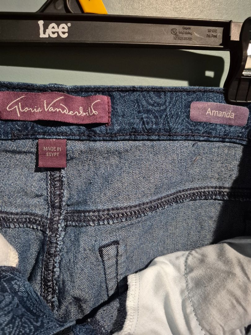 Blue Gloria Vanderbilt Denim Jeans, 14