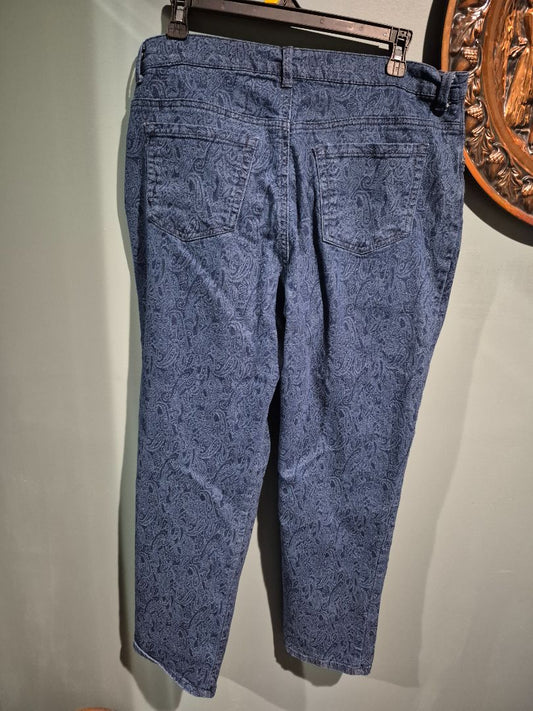 Blue Gloria Vanderbilt Denim Jeans, 14
