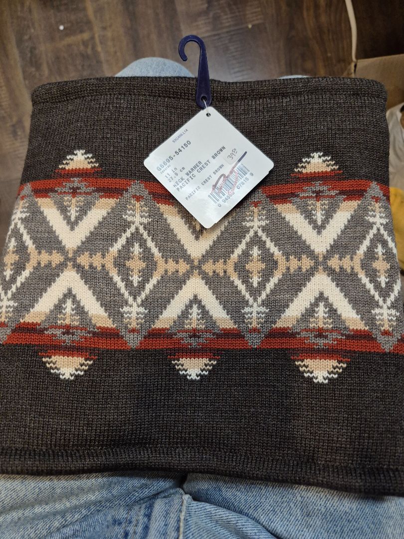 Blk Pendleton Neck Warmer