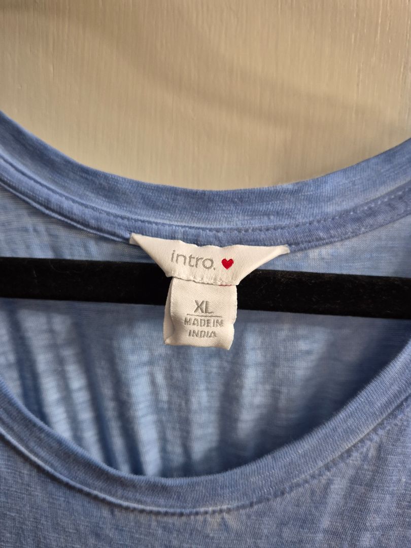 Blue Intro Chambray Tiered Maxi Dress, XL