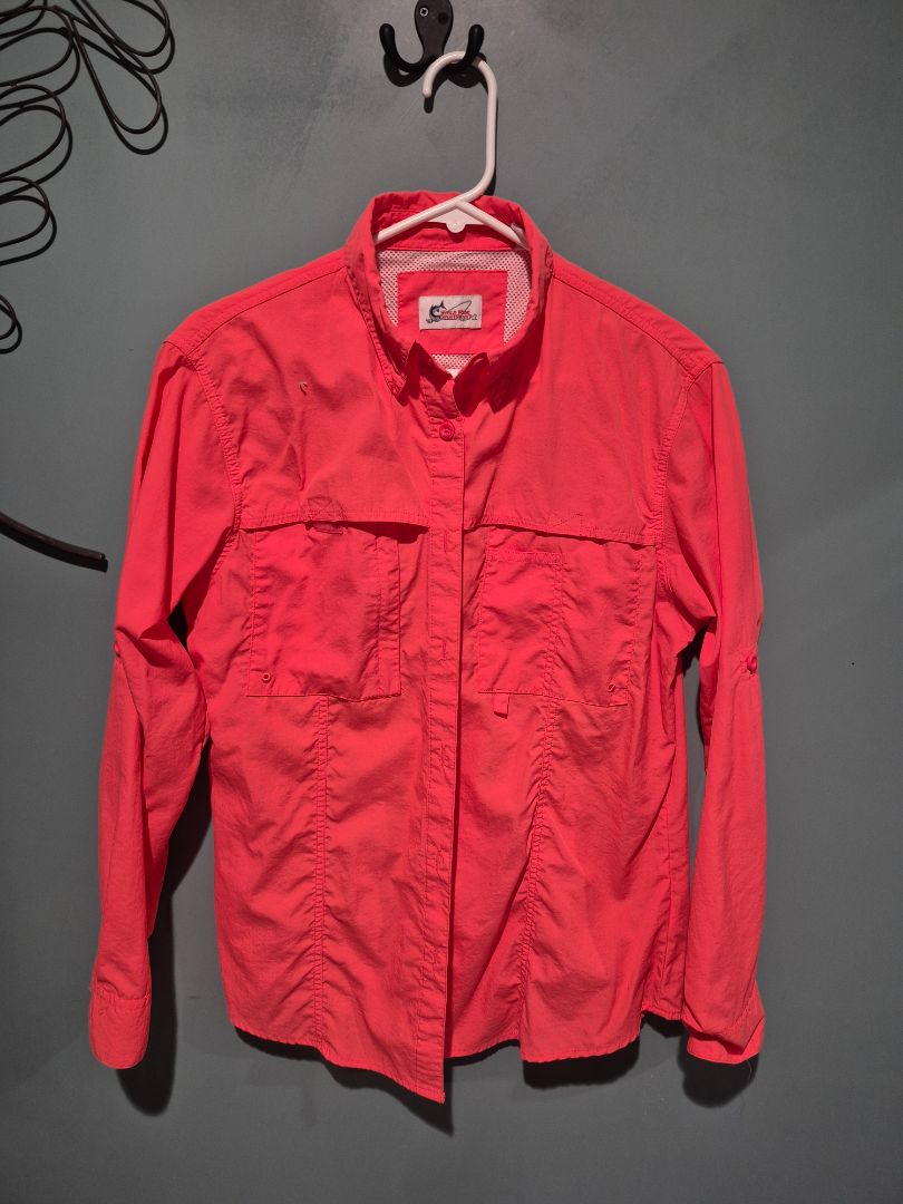 Pink World Wide Sportsman Long Sleeve Shirt, M