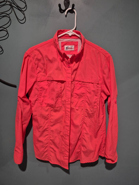 Pink World Wide Sportsman Long Sleeve Shirt, M