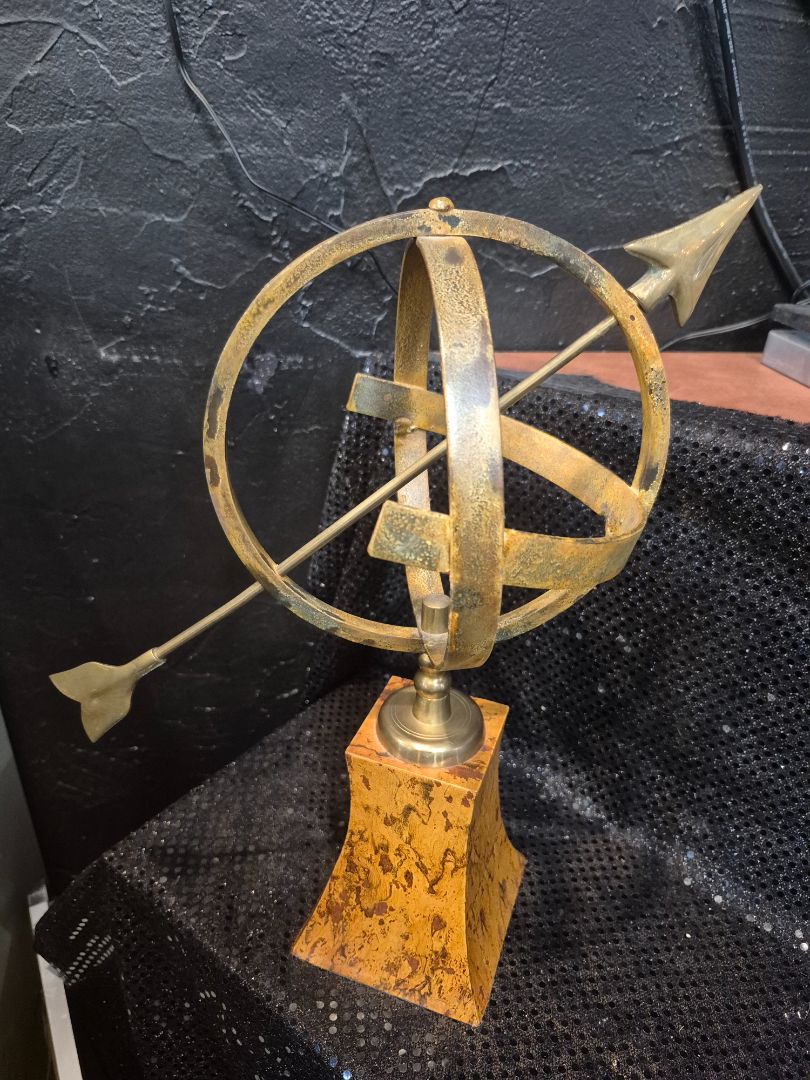 Brass Finish Armillary Sphere Sundial