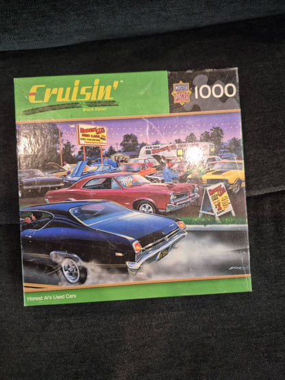 Cruisin Honest Al's Used Cars Puzzle, 1000 Pcs., 19.25" × 26.75"