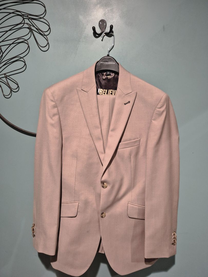 Michael Strahan CU 2 pc Suit, Pants 38" × 32", Jacket 38