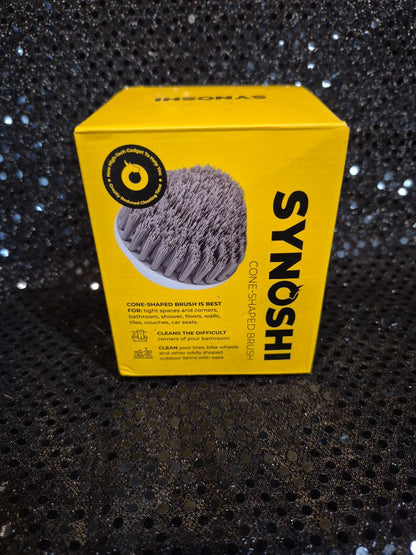 Synoshi Electric Spin Scrubber Replacement Cone Brush Heads, New, 2 Pack