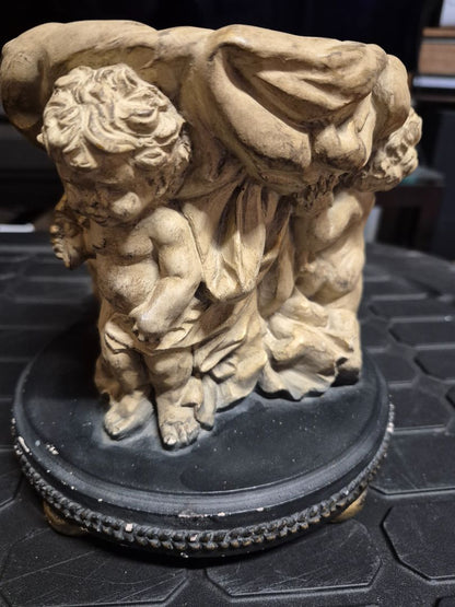 Vintage Plaster Cherub Bowl