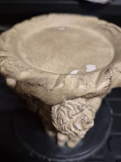 Vintage Plaster Cherub Bowl
