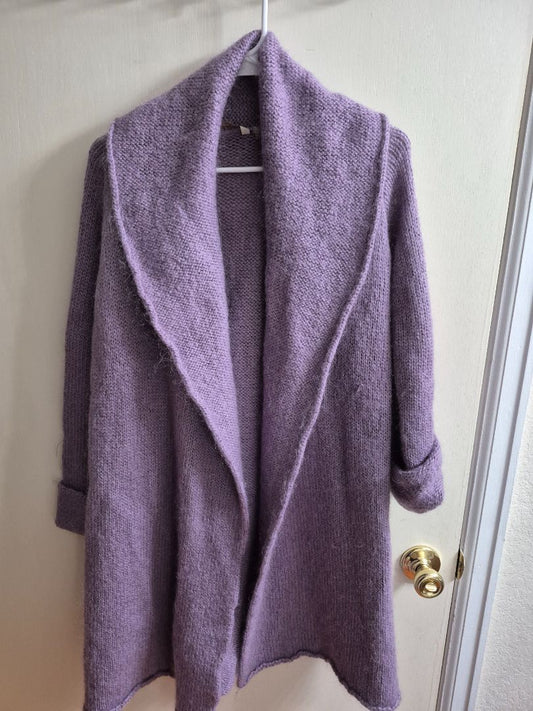 Purple Soft Surroundings Telluride Topper Cardigan, M