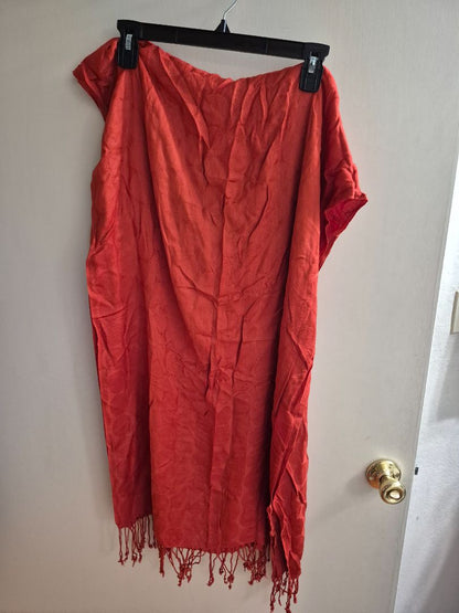 Burnt Orange Fine Shawl 100% Viscose Scarf