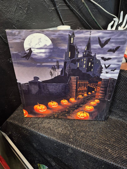 Haunted House w/LED Light up walkway, 15.75" × 15.75"