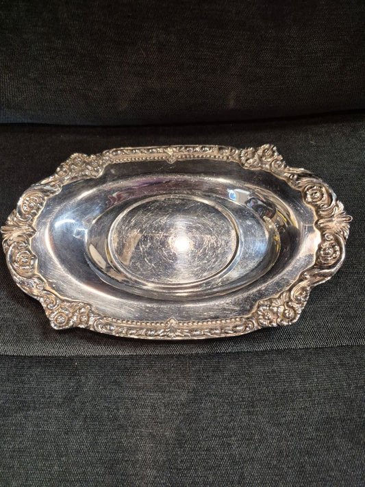 Sheridan Silver Plated Tray, 9.5" × 6"