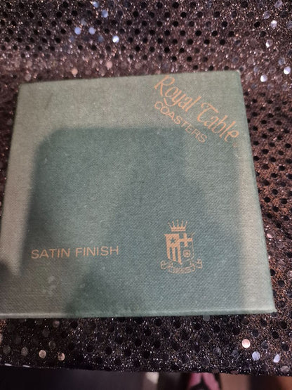 Royal Table "sitting pretty" Cork-backed 6 pc. coaster set