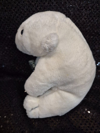 White  Plush Coca-Cola Bear, 6"