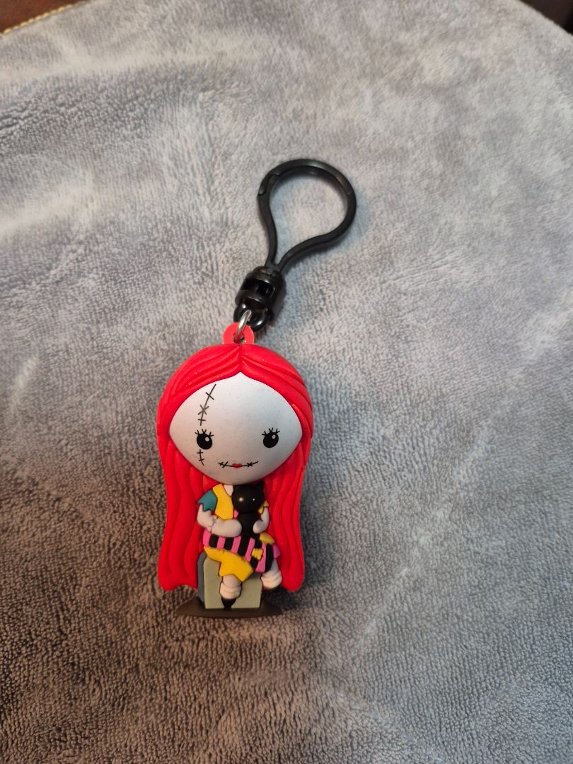 Disney Nightmare Before Christmas Sally w/Cat Bag Clip, 2.5"