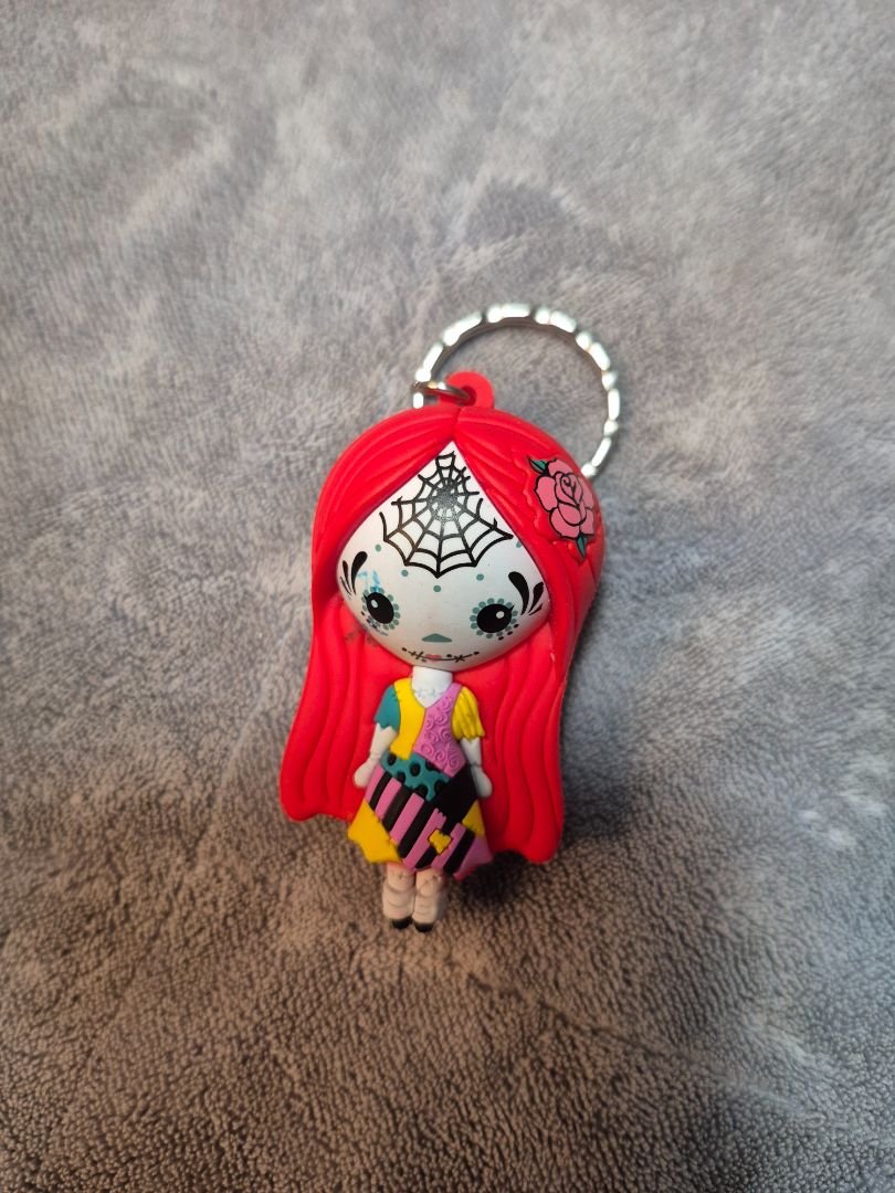 Disney Sally w/Web Nightmare Before Christmas Keychain, 2.5"