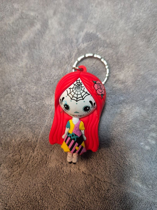 Disney Sally w/Web Nightmare Before Christmas Keychain, 2.5"