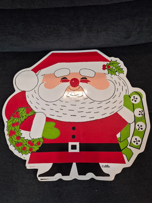 Santa Clause Vinyl Foam Placemats, set of 4