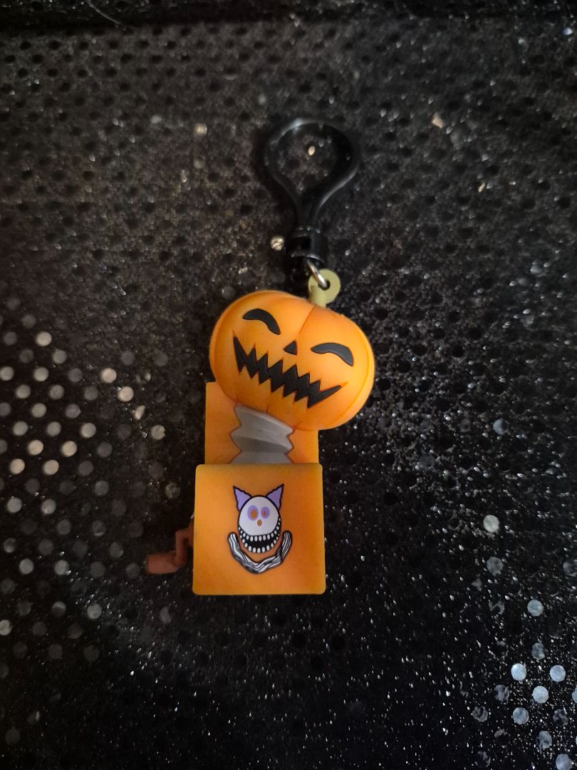 Orange  Pumpkin-in-a-Box The Nightmare Before Christmas Bag Clip, 3"