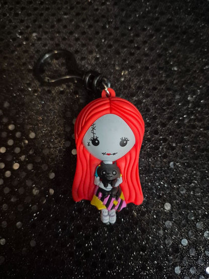 NBC Sally w/Cat Bag Clip, 2.5"