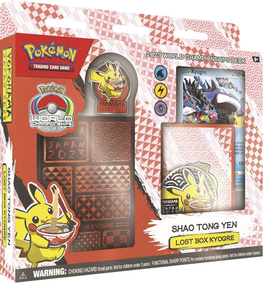 Multi-Colored Pokemon Pokemon 2023 World Championship Deck: Shao Tong Yen (Lost Box Kyogre), 9 x 9 x 1