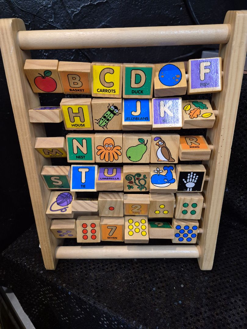 Melissa & Doug ABC-123 Abacus, 9.5" × 12.5"