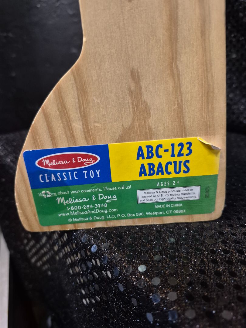 Melissa & Doug ABC-123 Abacus, 9.5" × 12.5"