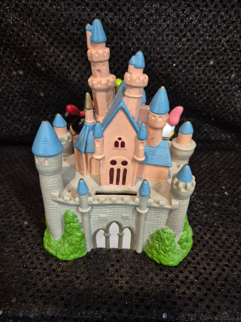 Disneyland Multi Charater Coin Bank, 6.5" × 7.5"