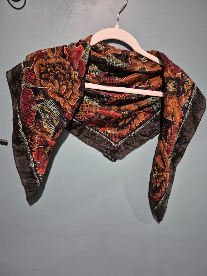 Brown/Green Paisley harvé benard Scarf