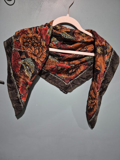 Brown/Green Paisley harvé benard Scarf