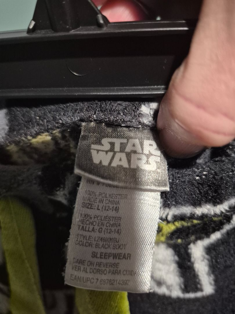Black Star Wars Sleepwear Pants, L