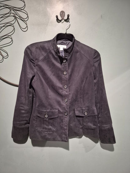Navy Coldwater Creek Button up Blazer Jacket, 4
