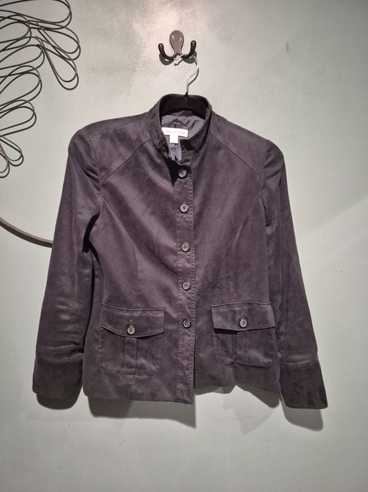 Navy Coldwater Creek Button up Blazer Jacket, 4