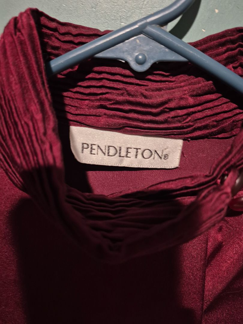 Burgandy  Vintage Pendleton Blouse